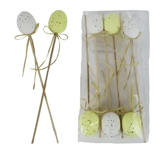 Zápich veľkonočné vajíčka, 6 ks X7968/3