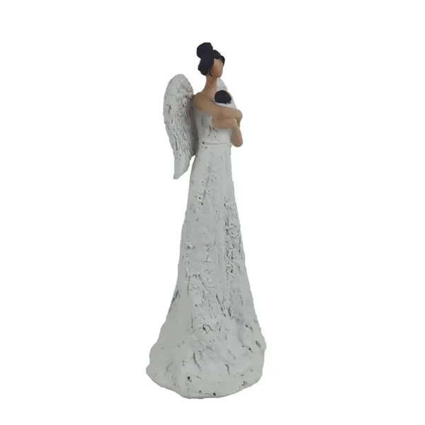 Dekorácia anjel s bábätkom X8089