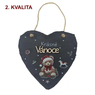 Bridlicová vianočná ceduľka 2. akosť X8530