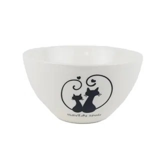 Porcelánová miska mačky X8722