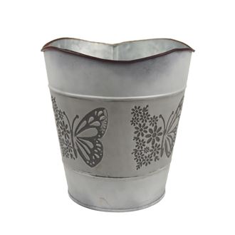 Plechový kvetináč motýľ K3344/2